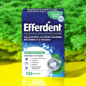 Efferdent Anti-Bacterial Dental Appliance Cleanser